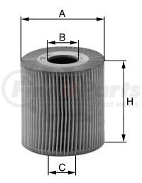 MANN+HUMMEL Filters HU721/4X Engine Air Filter MANN-FILTER BASE Cartridge Lube Metal Free Filter