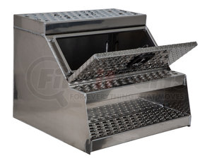 1705183 by BUYERS PRODUCTS - 24 x 28 x 30in. Heavy Duty Diamond Tread Aluminum Step Box