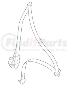 7000C842 by MITSUBISHI - SEAT BELT FR SEAT OTR LH