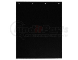 B24PSRPB by BUYERS PRODUCTS - Spray Reducing Grooved Black Polymer Mud flaps 24x24 Inch