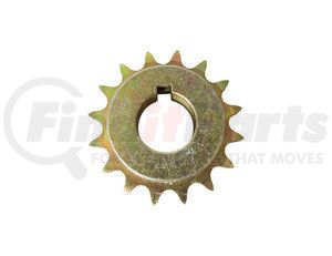 1410702 by BUYERS PRODUCTS - Replacement 1 Inch 16-Tooth Yellow Zinc Gearbox Sprocket with Set Screws for #40 Chain