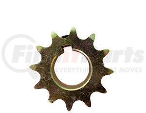 1411915 by BUYERS PRODUCTS - Replacement 1 Inch 12-Tooth Yellow Zinc Engine Sprocket with Set Screws for #40 Chain