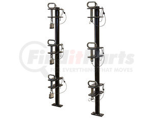 lt13 by BUYERS PRODUCTS - 3-Position Channel Style Lockable Trimmer Rack for Open Landscape Trailers