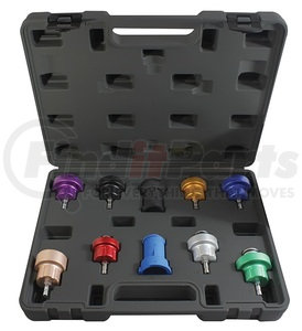 3305 by ATD TOOLS - 10 Pc. Cooling System Pressure Test Adapter Update Kit to use with ATD-3300
