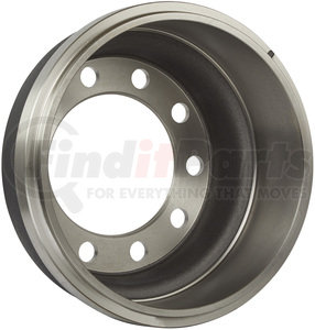 3710X by GUNITE - Brake Drum - 16.50" Overall Diameter, 10 Holes, 11.25" Bolt Circle, Outboard Mounting, 9.04" Overall Depth