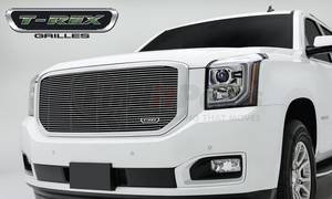 20169 by T-REX - Billet Series Grille; Horizontal; Aluminum; Polished; 1 Pc; Insert;