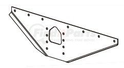 1007-1779-CS by BUFFERS USA - WING PLATE — FABRICATED STEEL, PRIMER FINISH Curbside Great Dane - 7GA, 31.7 lb