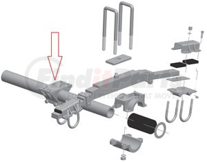 85001 by HUTCHENS - Trunnion Hanger; Seat Height 2-1/2”, 11 LG, FIN