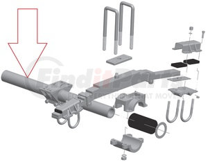 HUTCHENS 89302 Trunnion Tube TRUNNION TUBE-3/4 WALL, STANDA,RD, 48.00 LG