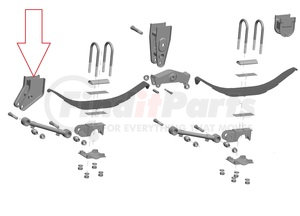 1629103 by HUTCHENS - SPRING HANGER,-CAST, FIN, FRT UN/S