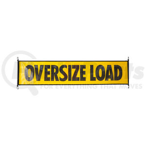 AVMB104 by MS CARITA - SafeTruck 18" X 84" Oversize Load Mesh Banner with Bungee