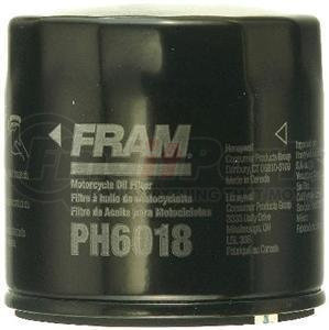 PH6018 by FRAM - Engine Oil Filter - Spin-On, 2.64" Height, 2.69" OD, Metric Thread, 12 PSI Bypass