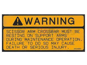 3100353 by GROVE MANLIFT - GROVE MANLIFT ORIGINAL OEM, DECAL, INSTRUCTIONAL