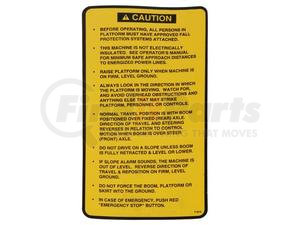 71614 by CONDOR - CONDOR ORIGINAL OEM, DECAL, BOOM UPPER CAUTION