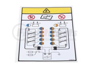 7376991873 by GROVE MANLIFT - GROVE MANLIFT ORIGINAL OEM, DECAL, BATTERY CONNECTION