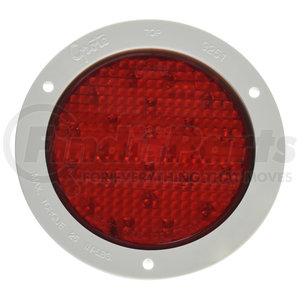 53322 by GROTE - SuperNova 4" Full-Pattern LED Stop / Tail / Turn Light - White Theft-Resistant Flange, Male