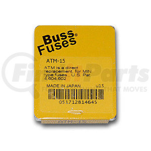 ATM-15 by BUSSMANN FUSES - Mini Blade Fuse, Blue