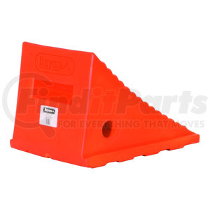 wc8118 by BUYERS PRODUCTS - Wheel Chock - Large, Orange, Polyurethane, 8.69 x 11.25 x 8.13 in.