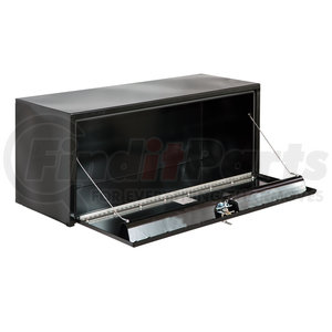 1702303 by BUYERS PRODUCTS - Truck Tool Box - Black, Steel, Underbody, 18 x 18 x 30 in.