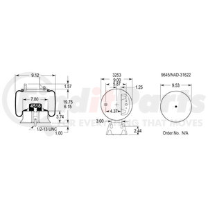 W013588184 by FIRESTONE - Airide Suspension Air Spring Reversible Sleeve 1T15CCR-6