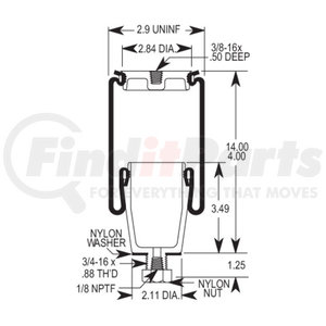 W023587036 by FIRESTONE - Air Spring