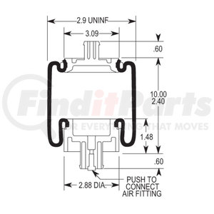 W023587109 by FIRESTONE - Air Spring Sleeve Style