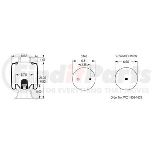 W013585702 by FIRESTONE - Air Suspension Spring