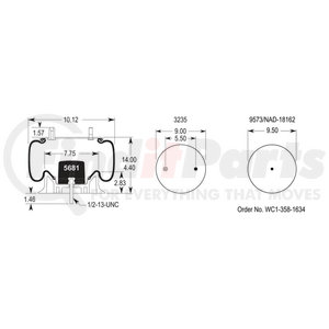 W01-358-8204 by FIRESTONE - Airide Air Spring Reversible Sleeve 1T15M-2