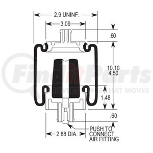 W023587205 by FIRESTONE - Air Spring Sleeve Style