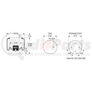 Firestone W013589640 Suspension Air Spring Kit AIRSPRING