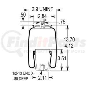 W023587208 by FIRESTONE - Air Suspension Spring