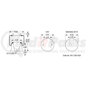 W013589781 by FIRESTONE - Airide Air Spring Reversible Sleeve 1T15ZR-6