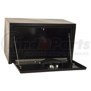 1702110 by BUYERS PRODUCTS - 18 x 18 x 48in. Black Steel Underbody Truck Box with Paddle Latch