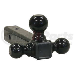 1802202 by BUYERS PRODUCTS - Tri-Ball Hitch-Tubular Shank with Black Towing Balls