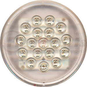 1217F by PETERSON LIGHTING - 1217F Series Piranha&reg; LED Round Fog Light - Clear Round with Red Diodes, Grommet Mnt.