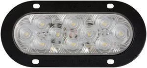 1223C-10 by PETERSON LIGHTING - 1220C-10/1223C-10 LumenX® LED Oval Back-Up Light, AMP - Clear, Flange Mount