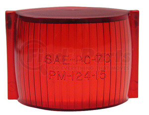 124-15R by PETERSON LIGHTING - 122-123-124 Clearance/Side Marker Replacement Lenses - Red Replacement Lens