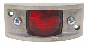 124R by PETERSON LIGHTING - 124 Rectangular Clearance and Side Marker Light - Red