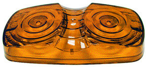 138-15A by PETERSON LIGHTING - 138-15 Double Bulls-Eye Clearance Marker Replacement Lens - Amber Replacement Lens