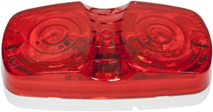 138R by PETERSON LIGHTING - 138 Double Bulls-Eye Clearance and Side Marker Light - Red