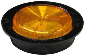 165FA-MV by PETERSON LIGHTING - 165 Series Piranha&reg; LED 2" Clearance and Side Marker Light - Amber, Flange Mount, Multi-Volt