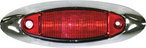 178XR-MV by PETERSON LIGHTING - 178 Series Piranha&reg; LED Clearance/Side Marker Light - Red Kit with Bezel