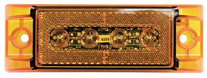 188A by PETERSON LIGHTING - LED Marker/ Clearance, P2, Rectangular, 6.0"X2.0", amber, poly bag