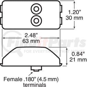 2636A by PETERSON LIGHTING - Clearance / Side Marker Light - Incandescent, Amber, PC-Rated