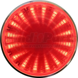 274KR by PETERSON LIGHTING - 272/274 Round LED Auxiliary Tunnel Lights with 3D Illusion - Red Tunnel, 2" Kit