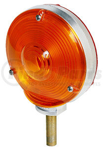 337-2 by PETERSON LIGHTING - 337-2 Chrome Die-Cast, Double-Face Combination Park and Turn Signal - Amber/Red