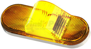 356A by PETERSON LIGHTING - 356 LumenX® Oval LED Mid-Turn Marker Light with Reflex - Amber Grommet Mount