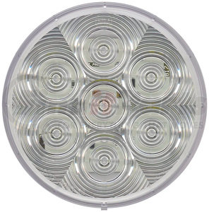 817C-7 by PETERSON LIGHTING - 817C-7/818C-7 LumenX® 4" Round LED Back-Up Light, AMP - Clear, Grommet Mount