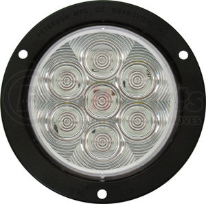818C-7 by PETERSON LIGHTING - 817C-7/818C-7 LumenX® 4" Round LED Back-Up Light, AMP - Clear, Flange Mount