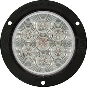 818KC-7 by PETERSON LIGHTING - 817C-7/818C-7 LumenX® 4" Round LED Back-Up Light, AMP - Clear, Flange Mount Kit